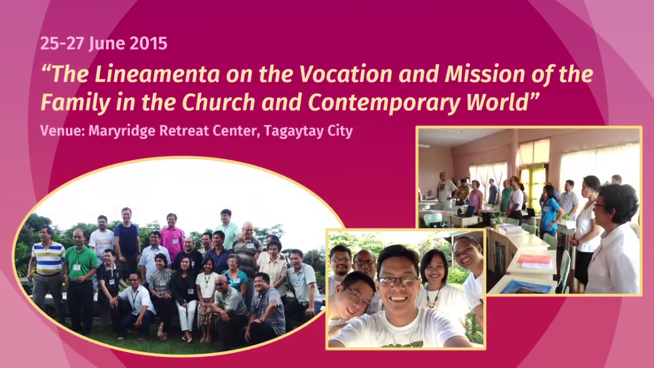 16 2015f The Lineamenta on the Vocation and Mission of the Family in the Church and Contemporary World
