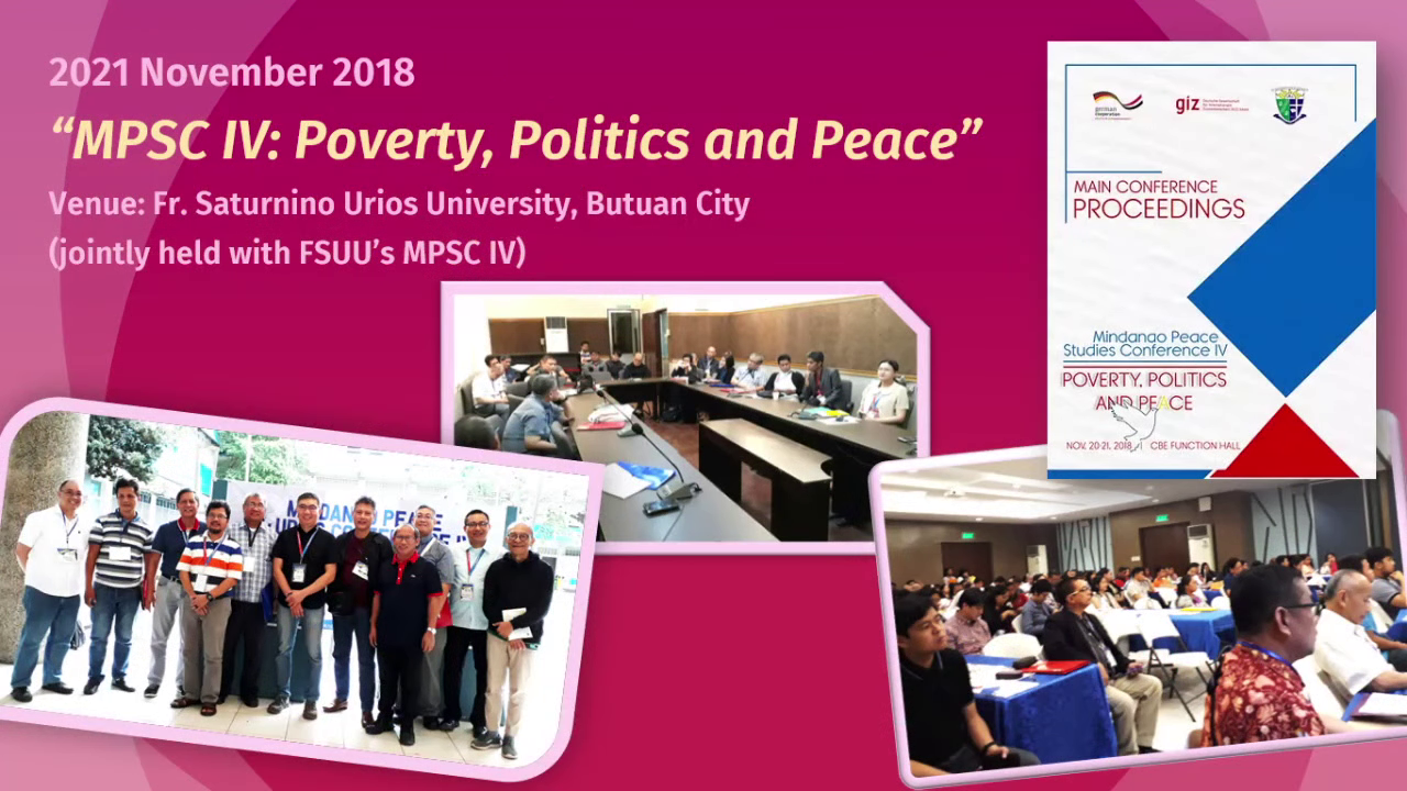 19 2018 MPSC IV Poverty, Politics and Peace